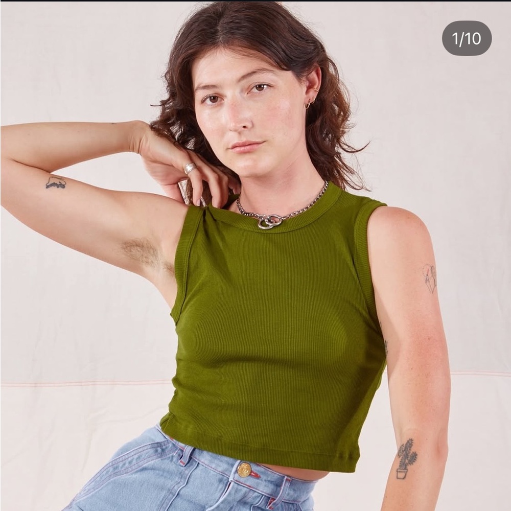 Big Bud Press Muscle Tee in Gross Green, small
